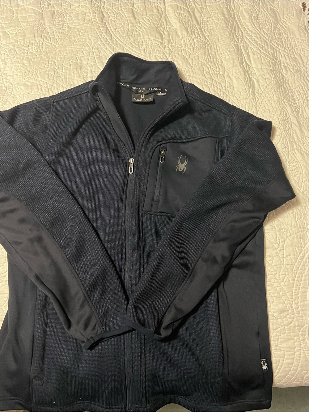 Spyder Men’s Navy Full-Zip Performance Sweater Large